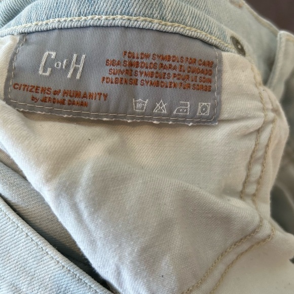 Citizens of Humanity  Calrton Retro High Rise Slim Straight Light Blue Size 27 - Picture 9 of 9
